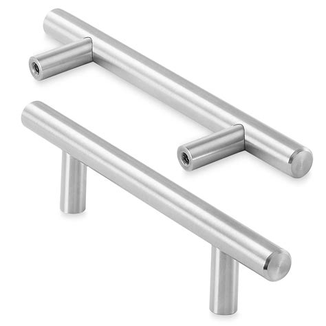 pictures of brushed stainless steel kitchen cabinet hardware|stainless steel cabinet pulls.